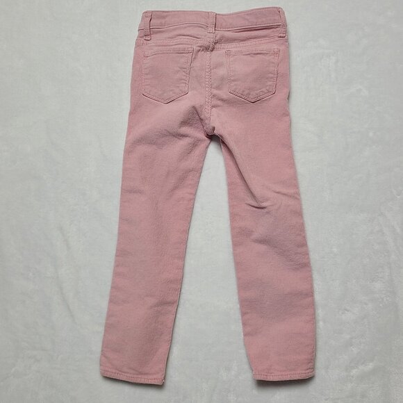 Gap Toddler Skinny Fit Pink Corduroy Jeans 5 Years Adjustable Waist Pants - Picture 7 of 11